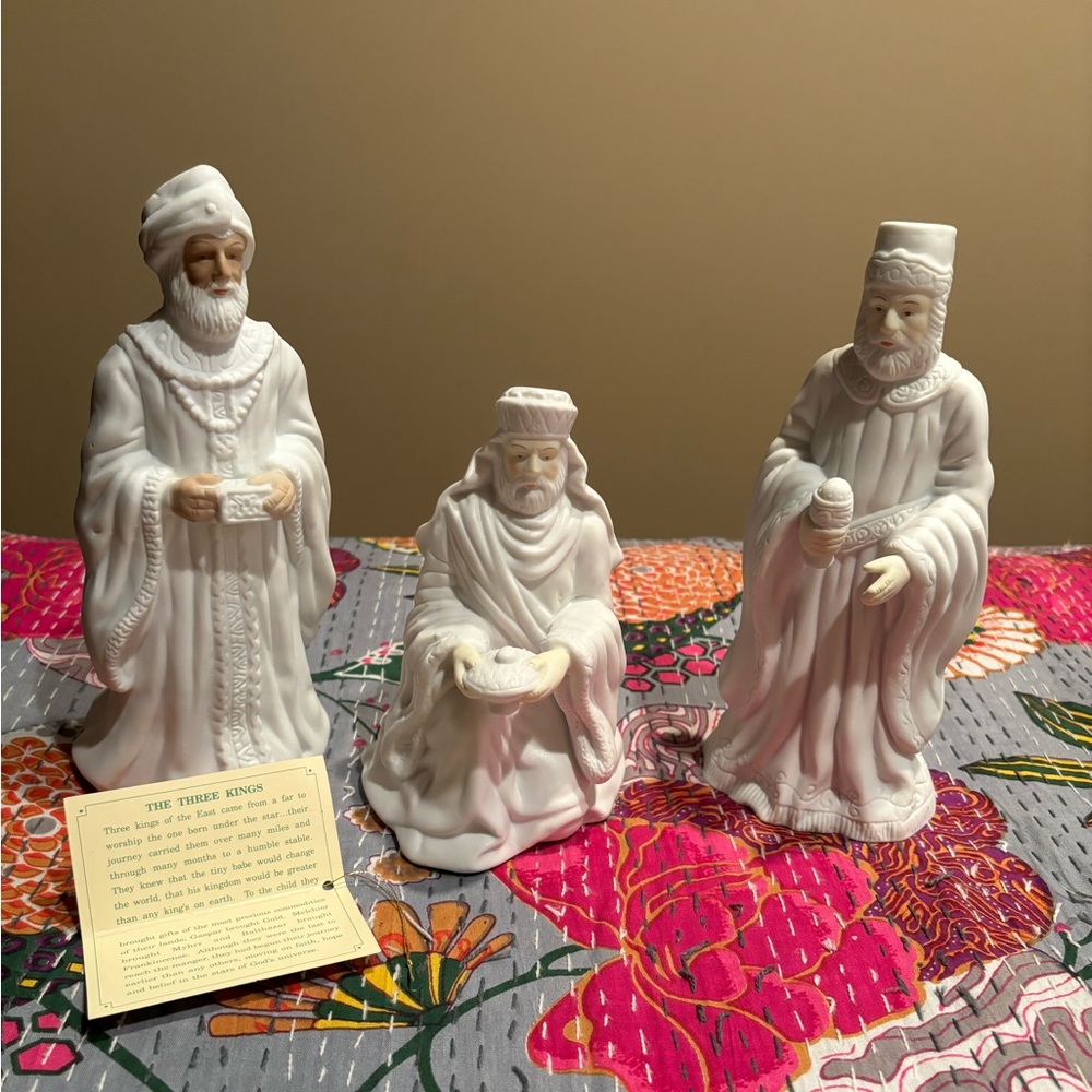 Vintage 1995 House of Lloyd Christmas Around The Three
King, 3 Pc. Set